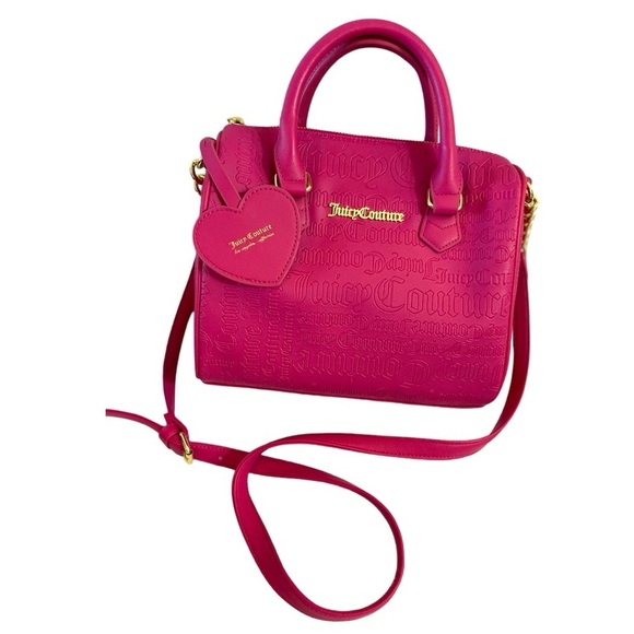 Juicy Couture Speedy bag Hot Pink Crossbody Bag Purse Shoulder Handbag Y2k - Picture 1 of 9